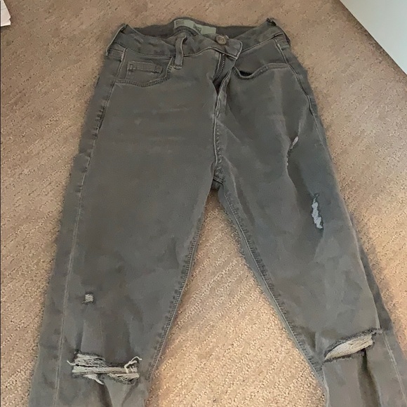 TOPSHOP MOTTO GREY JEANS - Picture 4 of 5